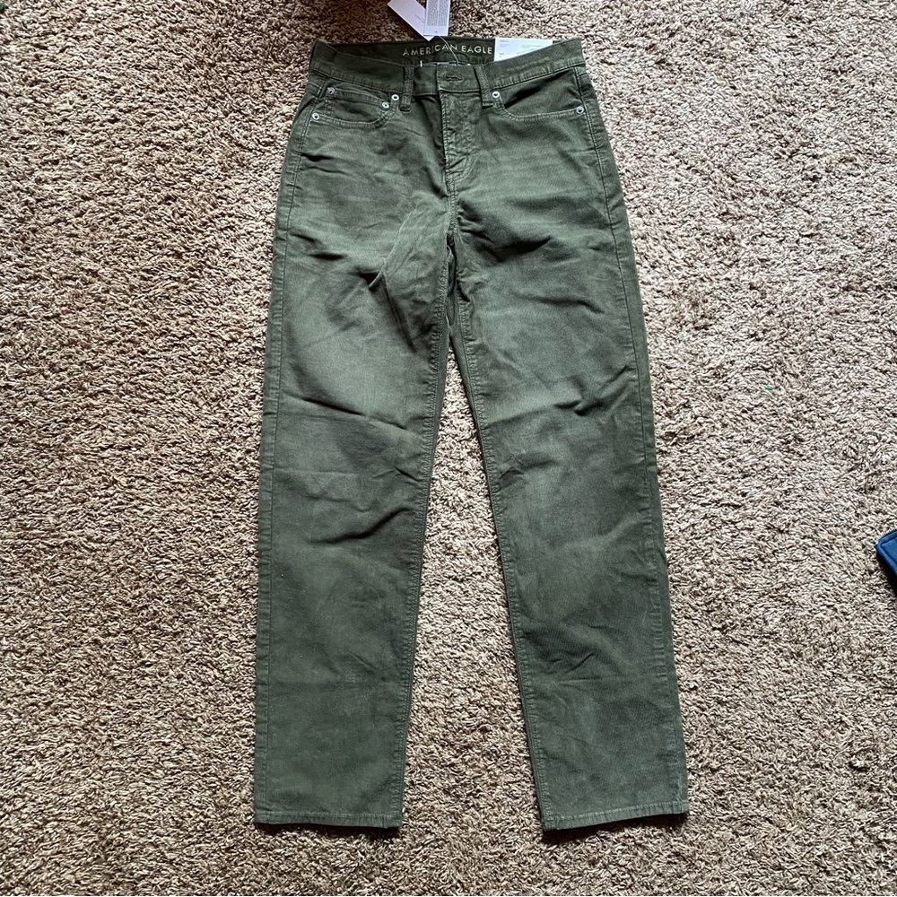 Olive corduroys